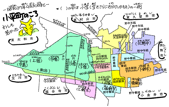 小平町のころの町のなまえ