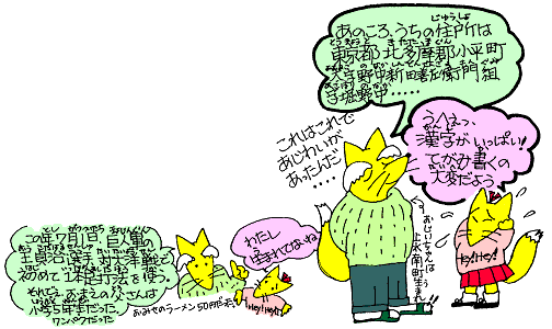 あのころ、うちの住所は…