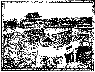 坂下門と二の丸、巽三重櫓の写真