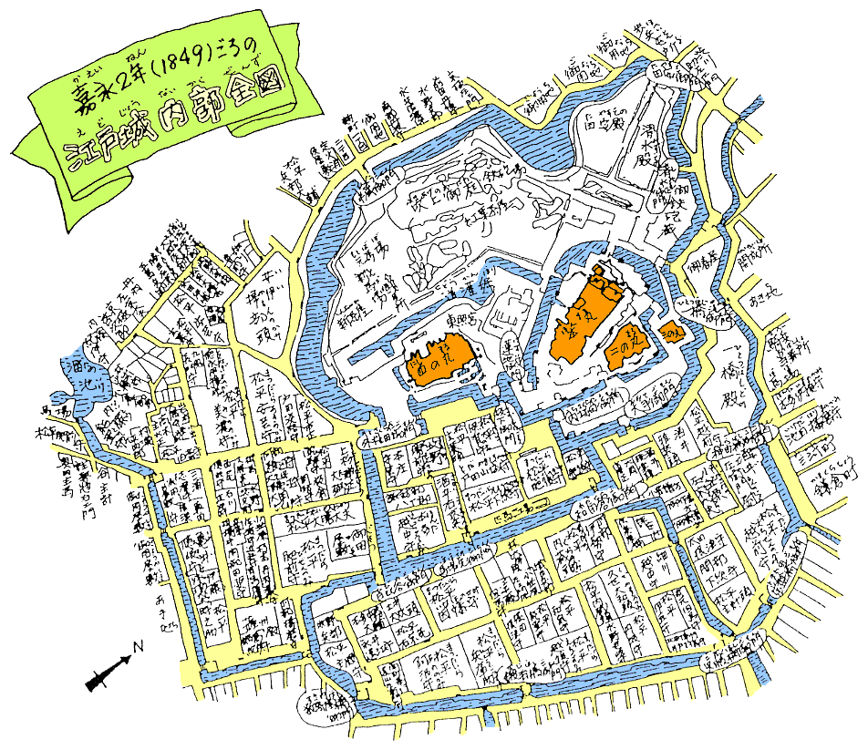 江戸城内郭全図