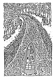 玉川上水を通る船